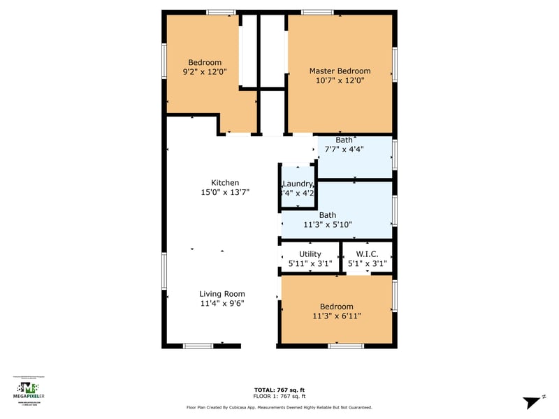 Floorplan at 2311 Wooddale St, Jacksonville, FL 32207