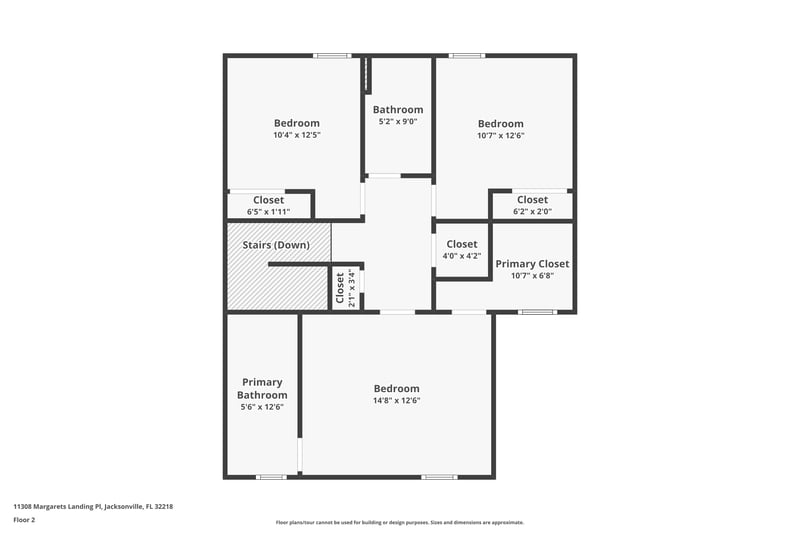 Floor plan 2 of 11308 Margarets Landing Pl., Jacksonville, FL 32218