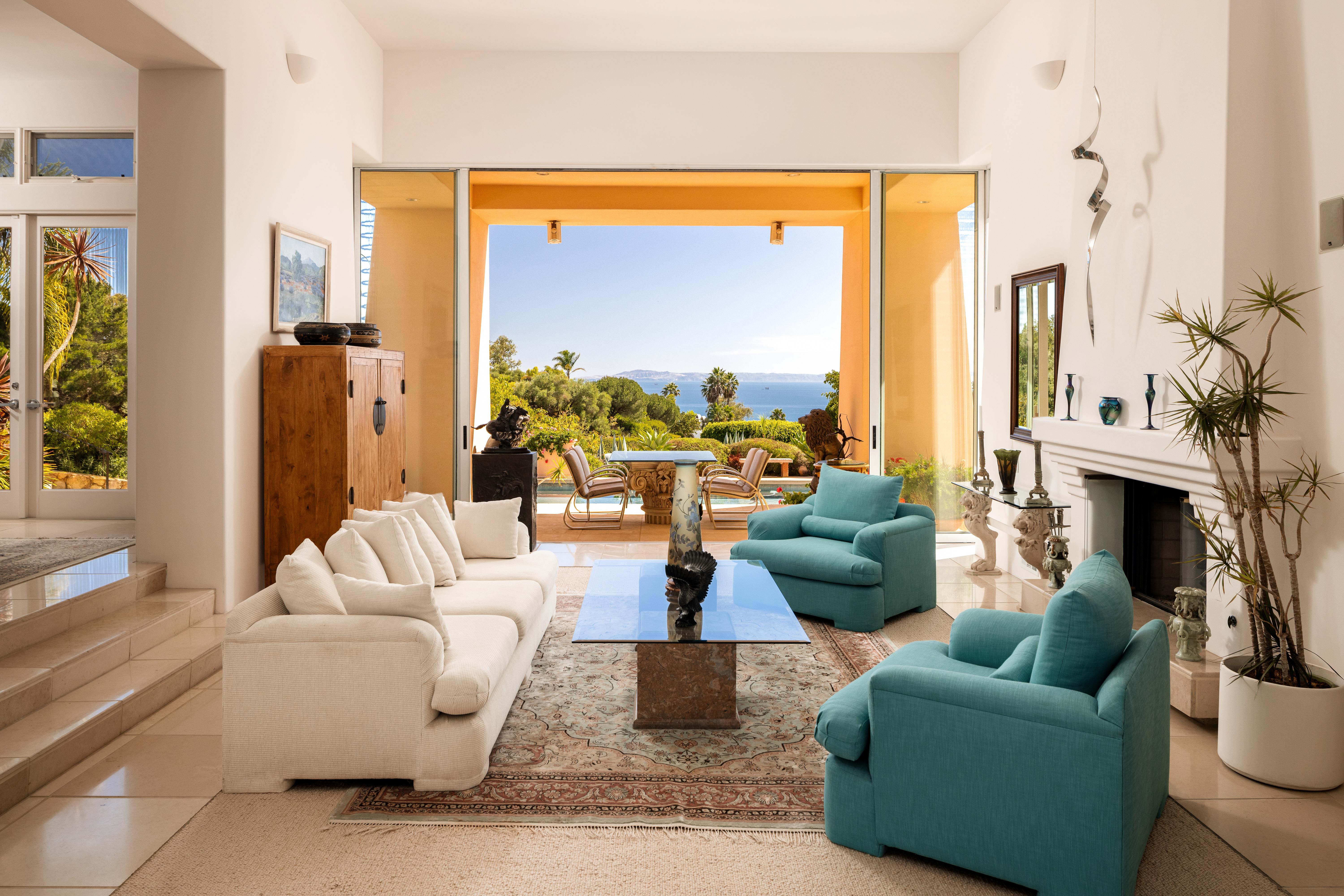 Virtual tour photography of elegant primary suite at 11 Hunt Drive, Santa Barbara CA — GTS Package by VirTour Media