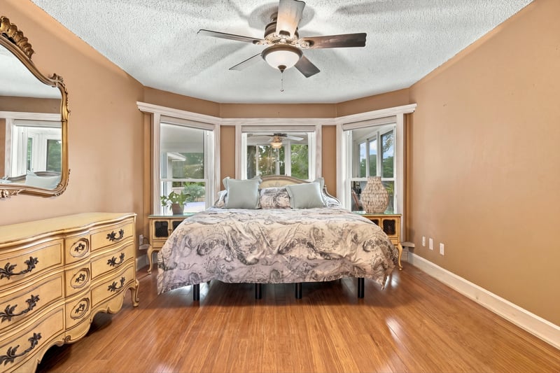 Primary bedroom, photographed by Megapixeler on Winding Springs Ct, Jacksonville