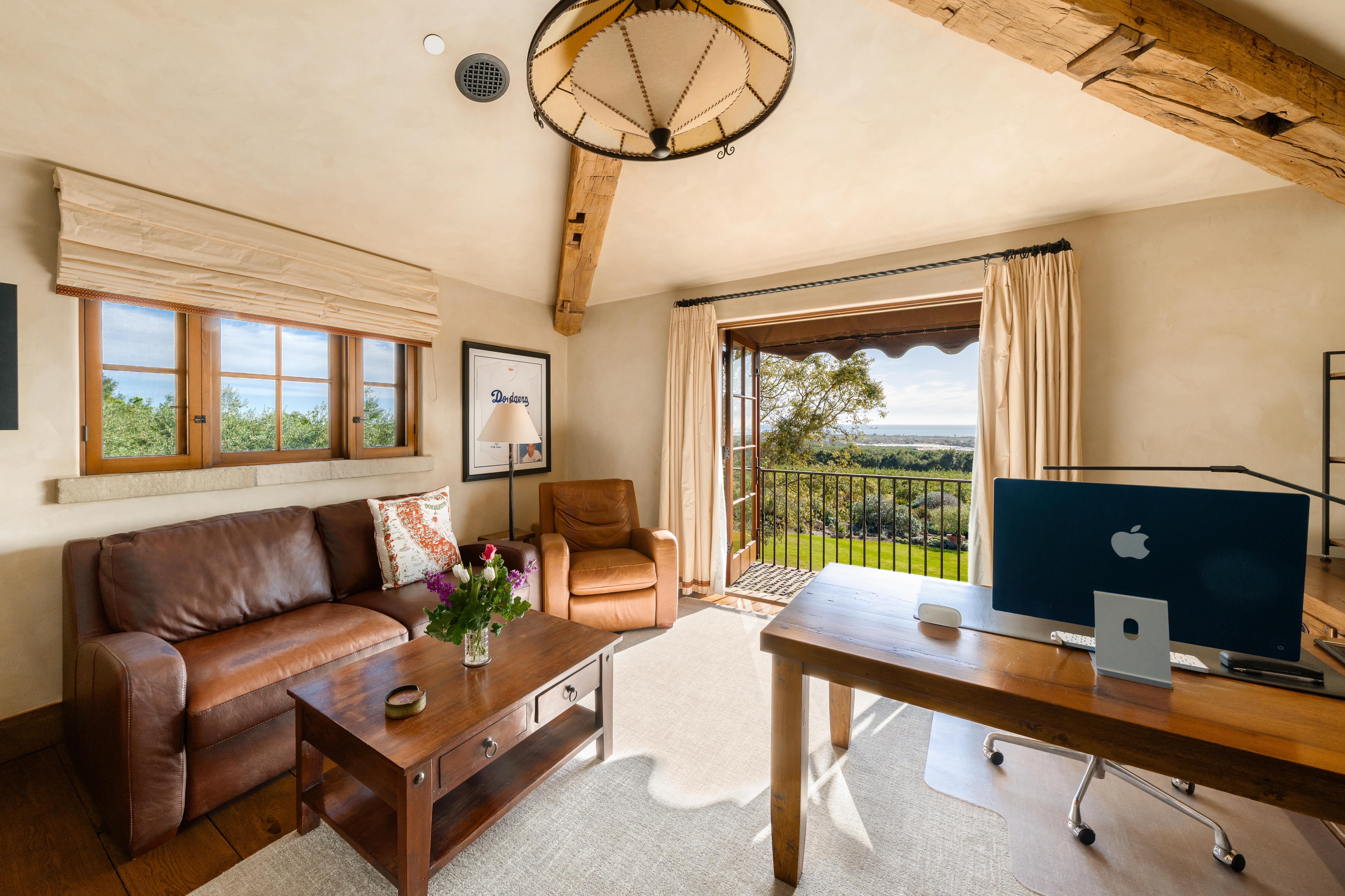 Real estate drone photography showcasing the Montecito foothills and Santa Ynez Mountain backdrop visible from 1915 Monte Alegre Dr, Carpinteria — a rare Southern California estate of singular proportion and presence. Our team captured editorial photography, aerial drone photography via Inspire 3 Cinema Drone, a cinematic property video, a true vertical social media reel, and twilight photography from midday through twilight.