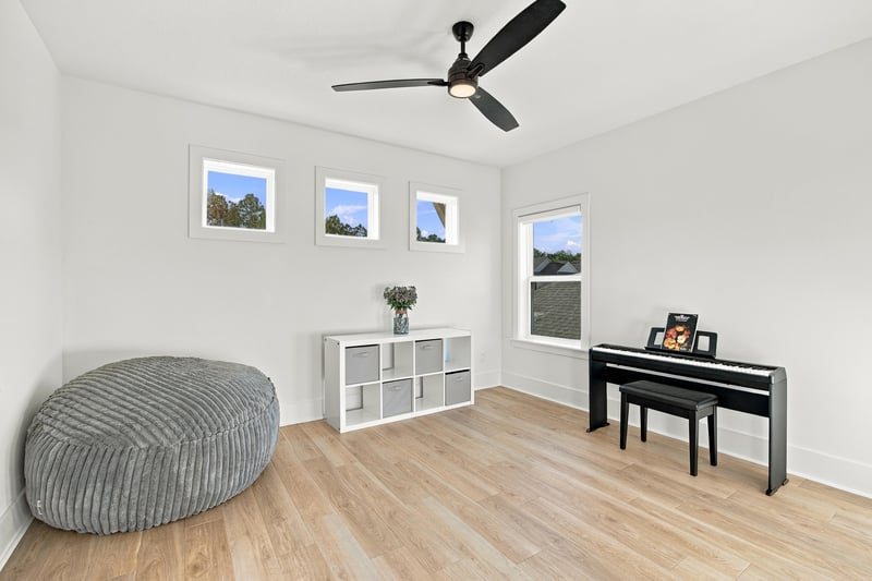 Bedroom with cube shelving unit at 907 Seagrove Dr, Ponte Vedra Beach, FL 32081