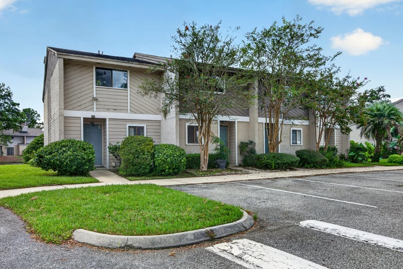 Building exterior and parking area at 3801 Crown Point Rd, Jacksonville, FL 32257