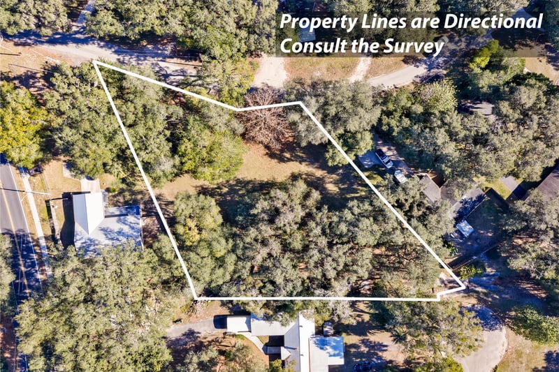 Aerial Top-Down Both Lands Combined at Nelsons Point, Keystone Heights, FL 32656
