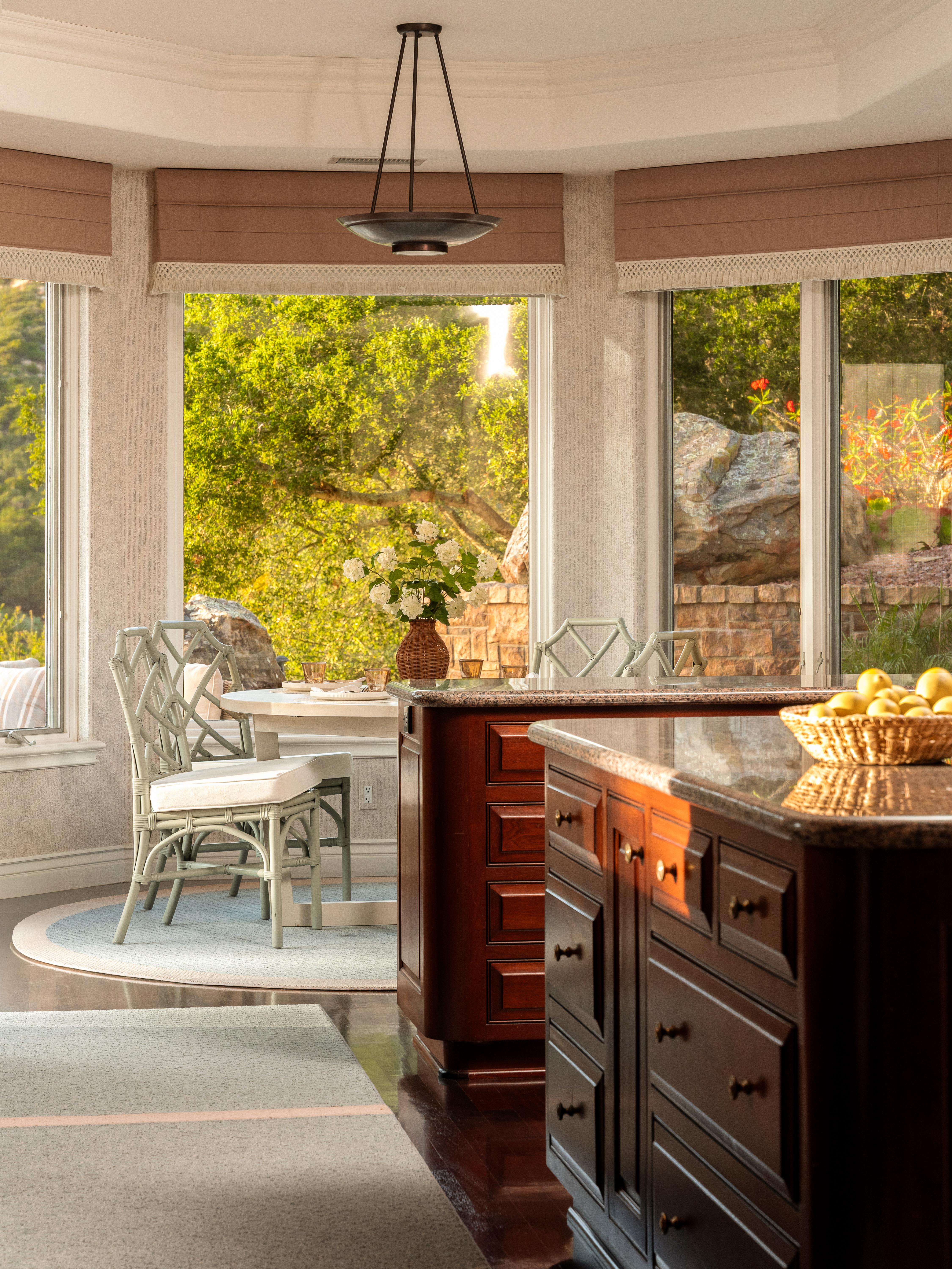 Matterport virtual tour of 5,000 sq ft residence at 450 El Cielito Rd, Santa Barbara — real estate photography Matterport 3D walkthrough capturing open-plan living spaces with views toward the Montecito foothills. Our team captured still photography, aerial drone photography, twilight photography, a Matterport virtual tour, a 2D floor plan, and a custom property website from afternoon through twilight.