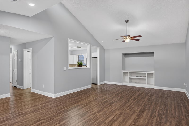 Living room pass-through with window at 12344 Cormorant Ct, Jacksonville, FL