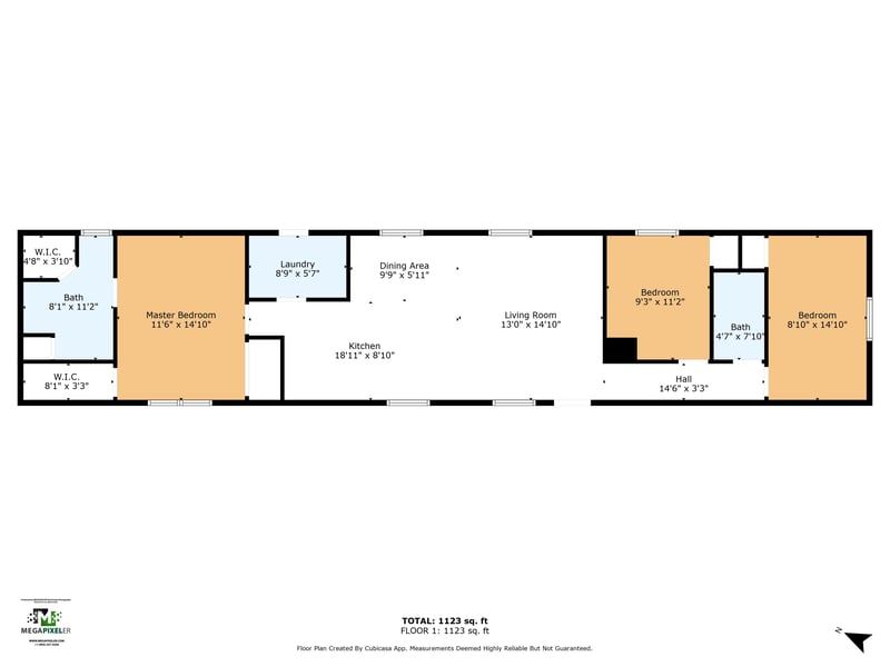 Floor plan 1 of 500 Chaffee Rd S lot 33, Jacksonville, FL 32221