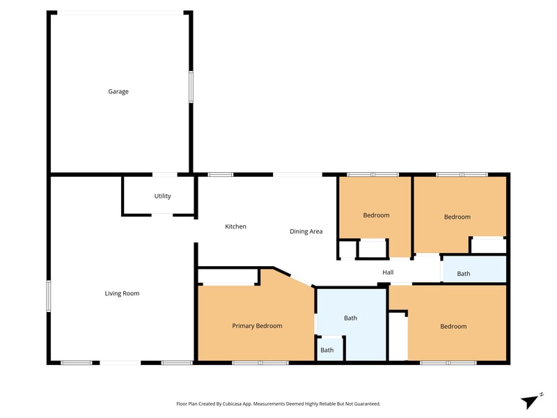 Floorplan at 7388 Simms Dr, Jacksonville, FL 32209