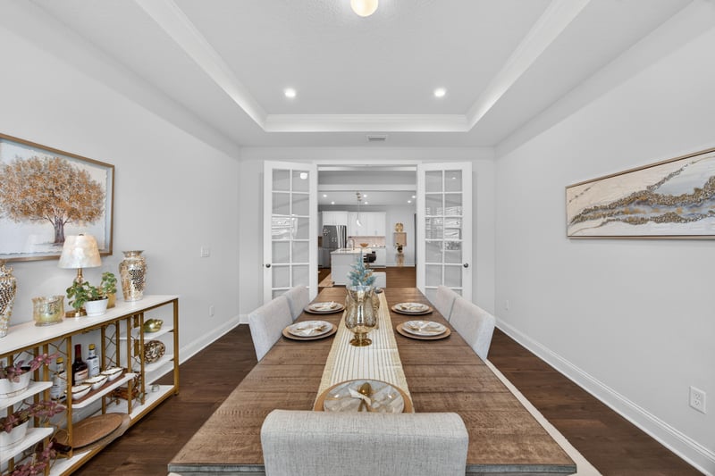 Dining room with view toward the kitchen at 85491 Fall River Pkwy, Fernandina Beach, FL 32034