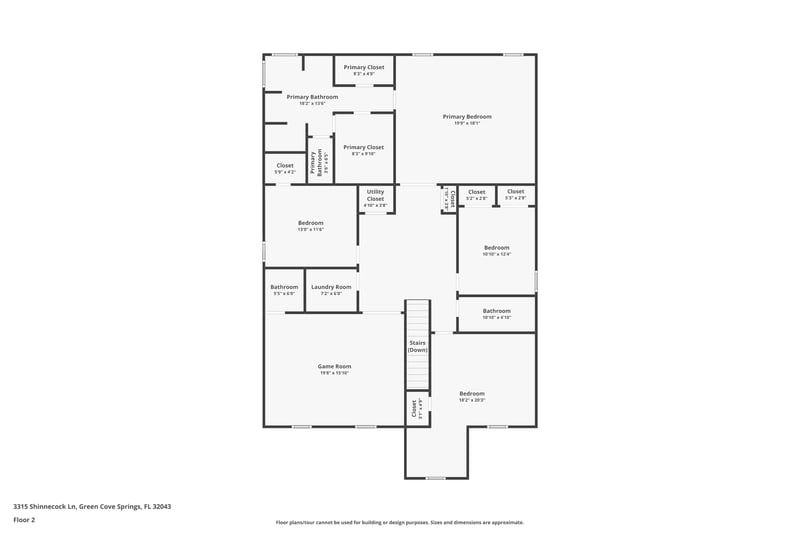 Floor plan 2 of 3315 Shinnecock Ln, Green Cove Springs, FL 32043