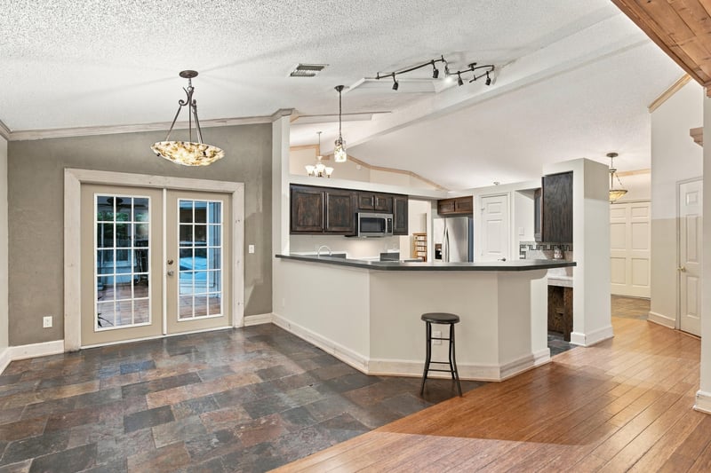 Kitchen open to living area, photographed by Megapixeler on Winding Springs Ct, Jacksonville