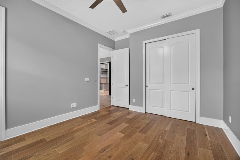 Bedroom with closet door at 186 Freshwater Dr