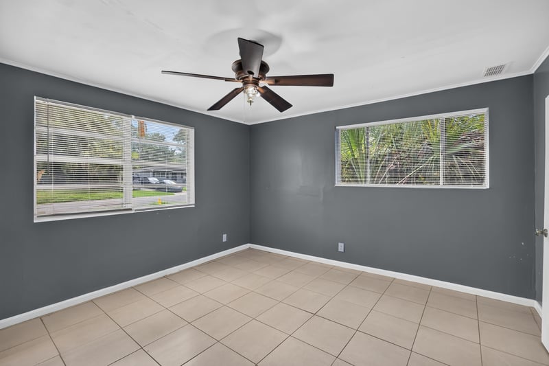 Primary bedroom staged, alternate angle at 6745 Jack Horner Ln, Jacksonville, FL 32210