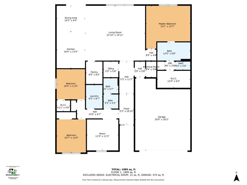 Floor plan 1 of 267 Downs Corner Rd, St. Augustine, FL 32092