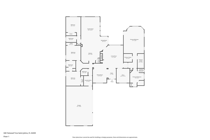 Floor plan 1 of 320 Talwood Trce, Jacksonville, FL 32259