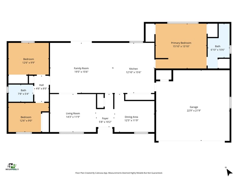 Floorplan at 6894 Ridge St, Keystone Heights, FL 32656