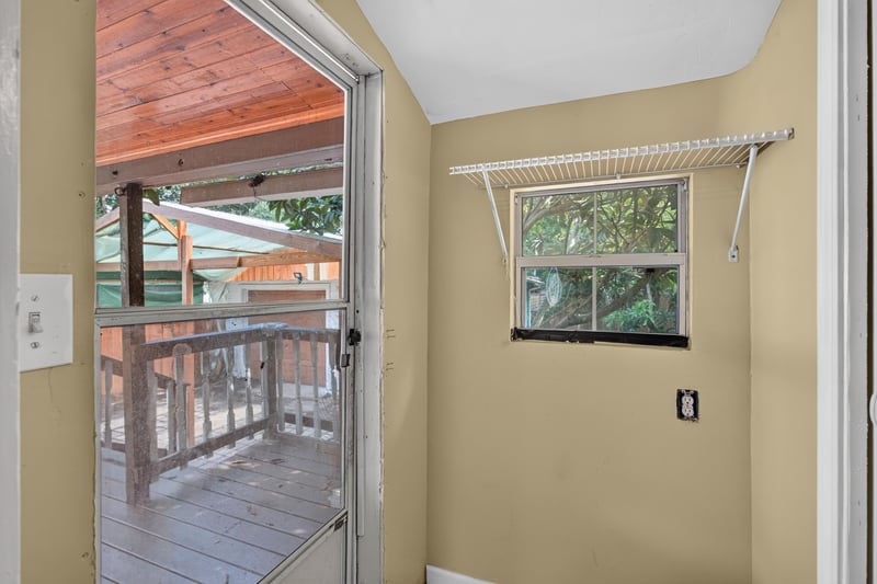 Doorway opening to covered back porch at 2841 Ernest St, Jacksonville, FL 32205