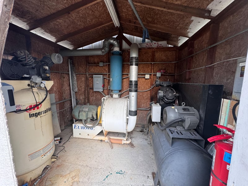 Mechanical room interior with ductwork and piping at 11700 New Kings Rd, Jacksonville, FL 32219