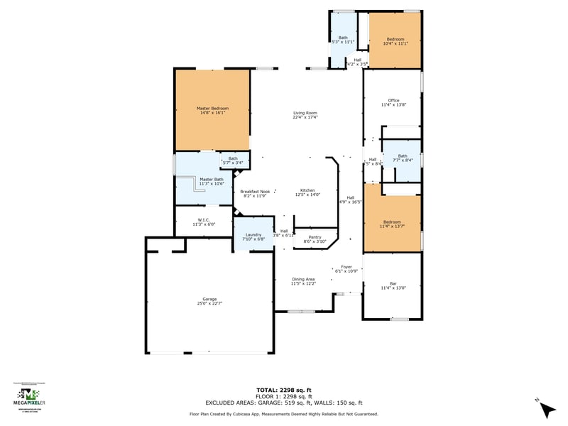 Floor plan 1 of 648 Battersea Dr, St. Augustine, FL 32095