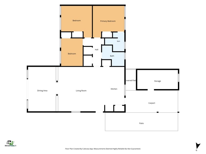 Floor plan 1 drawn by Megapixeler, Kline Rd, Jacksonville