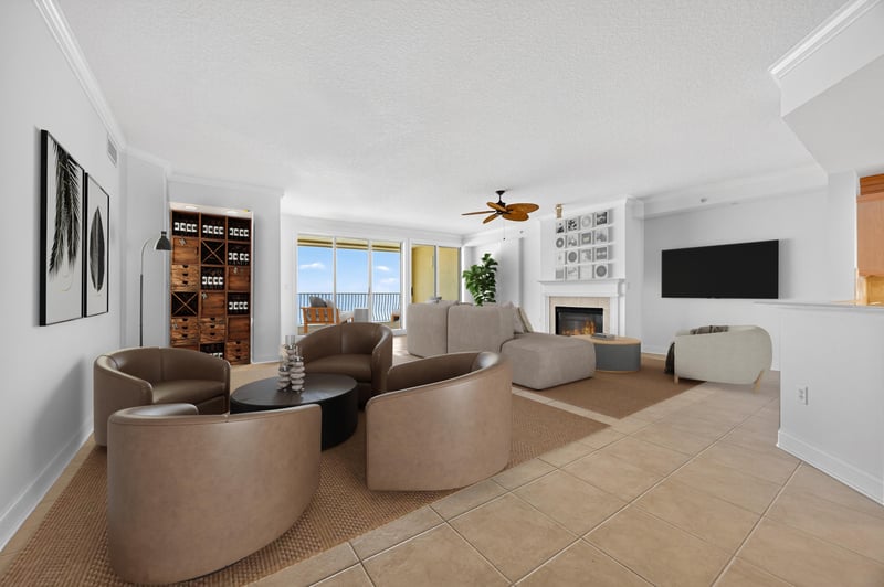 Family Room Angle 2 at 230 N Serenata Dr., Villa 732, Ponte Vedra Beach, FL 32082