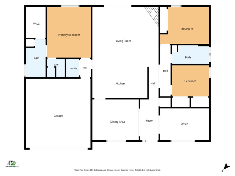 Floor plan 1 drawn by Megapixeler, Las Brisas Way N, Jacksonville