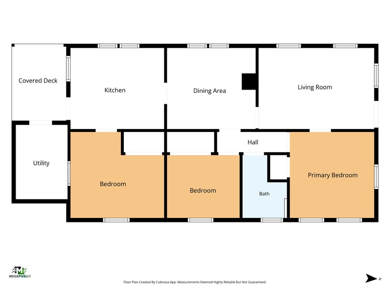 Floor plan 1 drawn by Megapixeler, 2nd Ave, Jacksonville