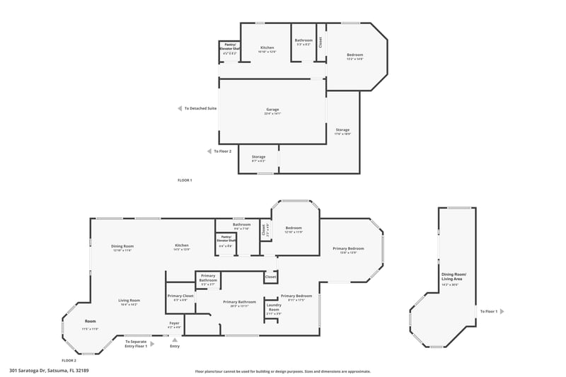 Combined at 301 Saratoga Dr, Satsuma, FL 32189