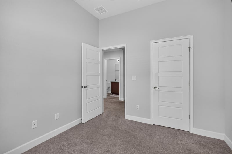 Hallway with multiple interior doors at 9846 Olivia St, Jacksonville, FL