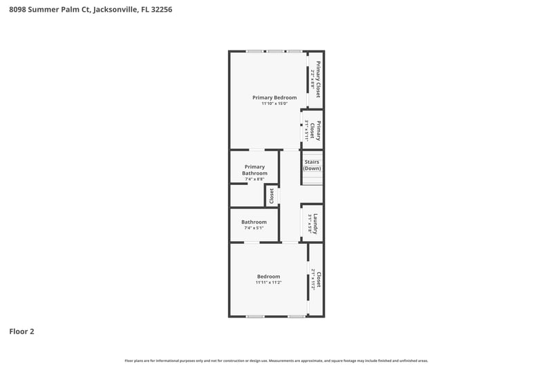 Floor plan 2 of 8098 Summer Palm Ct, Jacksonville, FL 32256