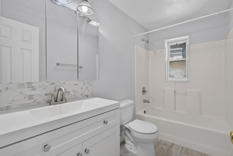 Bathroom with vanity and shower at 442 Ameca Ave, Orange Park, FL 32073