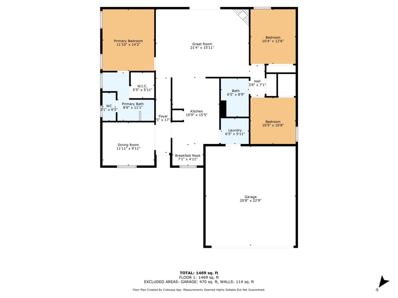 Floor plan 1 of 14436 Basilham Ln, Jacksonville, FL 32258