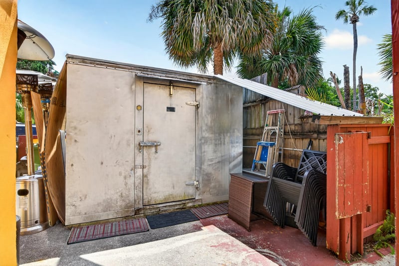 Exterior storage area at 115 Cordova St, St. Augustine, FL