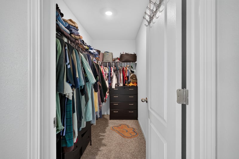 Walk-in closet with shelving at 4276 Quaking St, Jacksonville, FL 32218