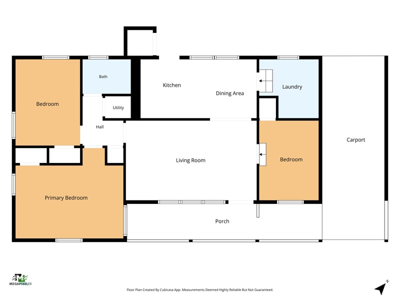 Floor plan 1 drawn by Megapixeler, Cornwallis Dr, Jacksonville